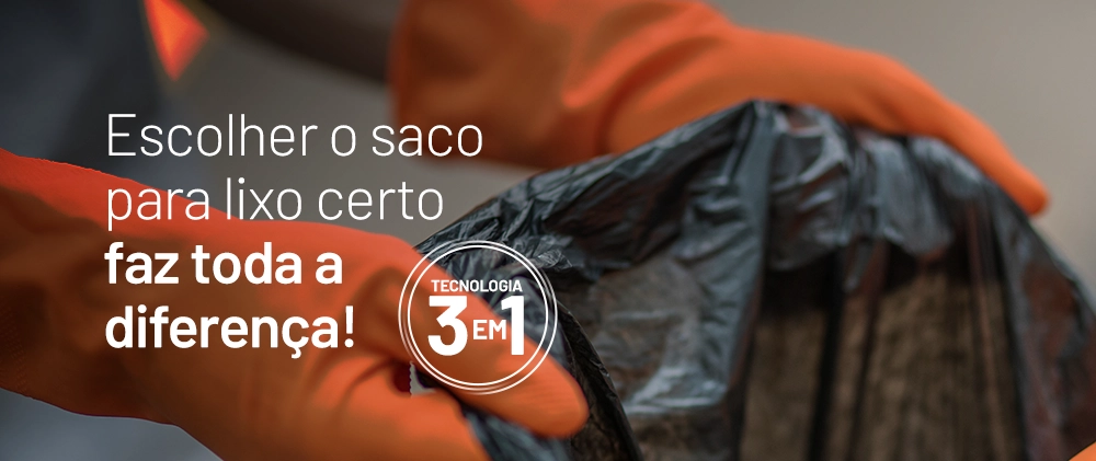 O lixo pode ser um risco. Com tecnologia 3x1, ele vira solução